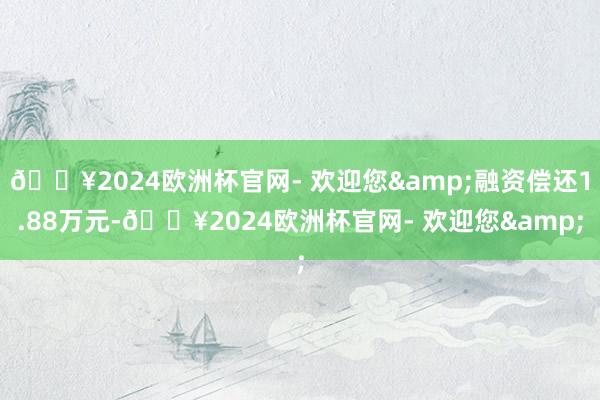 🔥2024欧洲杯官网- 欢迎您&融资偿还1.88万元-🔥2024欧洲杯官网- 欢迎您&